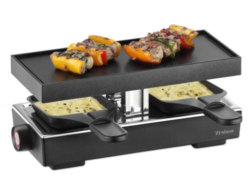 Trisa Raclette Style 2 fr 2 Personen abnehmbare Aluguss-Grillplatte