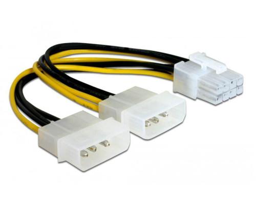 2xMolex 5.25 auf 8Pin fr Grafikkarte fr PCI-Express Highend Grafikkarten