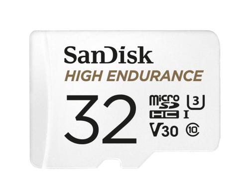SanDisk microSDHC Card 32GB High Endurance U3, V30, bis zu 2'500h Full HD/4K Aufnahme