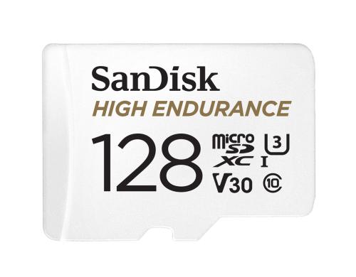 SanDisk microSDXC Card 128GB High Endurance U3, V30, bis zu 10'000h Full HD/4K Aufnahme