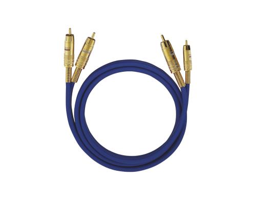 Oehlbach Audio Kabel NF 1 Master Set 0.5m 2x Cinch männlich / 2x Cinch männlich, blau