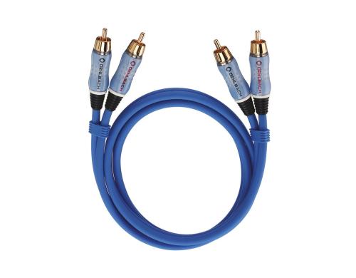 Oehlbach Audio Kabel BEAT! 2.0m 2x Cinch mnnlich / 2x Cinch mnnlich, blau