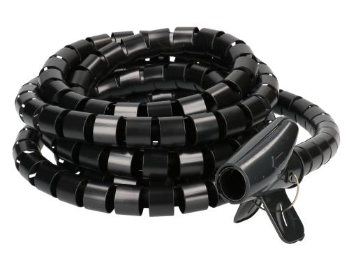 Spiroschlauch NW25, 3m, schwarz Durchmesser 25mm, inkl. Einfhrhilfe