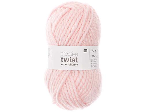 RICO Creative Twist Super Chunky, rosa 100 g, 80 % PAN, 20 % WP, 75 m