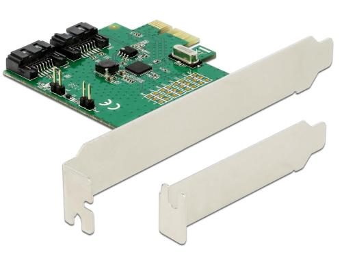 Delock 2x SATA PCI-Ex1 RAID-Karte inkl. Low Profile Soltblech, ASM1061R