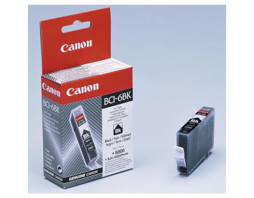Tinte Canon BCI-6BK, black Inhalt: 13ml/210Seiten@ 5%Deckung