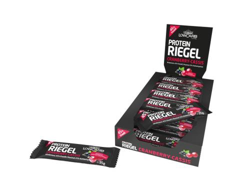 Protein-Riegel Cranberry-Cassis 18 x 36 g