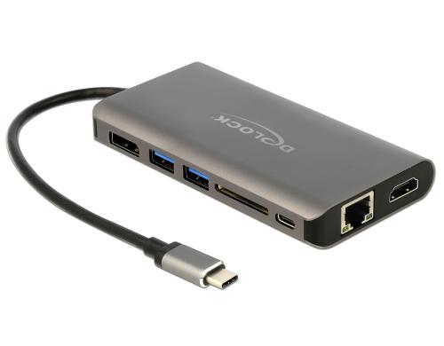 Delock 87683 Dockingstation USB-C HMDI,DP,USB,SD,LAN, PD