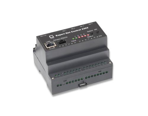 GUDE 2302-1 Expert Net Control DIN Rail 4x Relais Out 8x Signal In