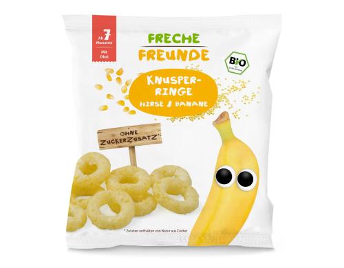 Freche Freunde Knusper-Ringe Hirse & Banane 20g