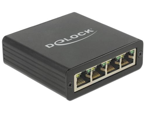 Delock: 4x Gigabit LAN zu USB3.0 Adapter Jeder Port ist unabhngig konfigurierbar