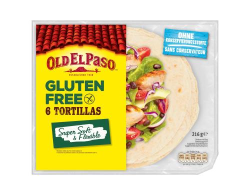 Old El Paso Glutenfree Tortillas soft 216g