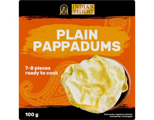 Indian Delight Plain Pappadums 100g