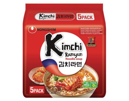 Nongshim Kimchi Noodle Soup Multipack 5x120g