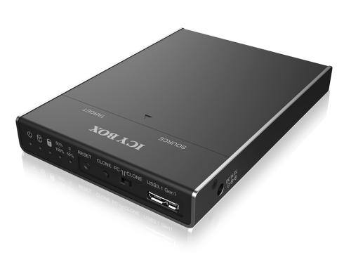 ICY BOX IB-2812CL-U3 , M.2 SATA Dock/Klon USB 3.0, schwarz, fr M.2 SATA SSD