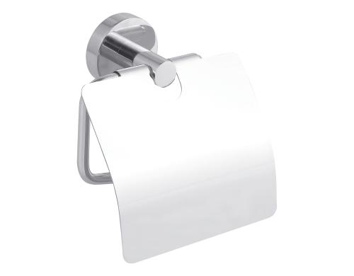 Tesa Smooz WC-Papierhalter mit Deckel Metall verchromt rostfrei
