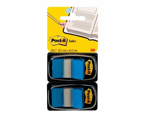 3M Post-it Index 680-B2 blau 2 x 50 Streifen  25.4 x 43.2 mm
