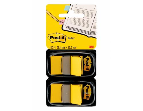 3M Post-it Index 680-YW2 gelb 2 x 50 Streifen  25.4 x 43.2 mm