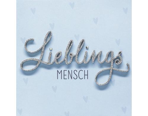 Perleberg Glckwunschkarte Lieblingsmensch Format: C6, Anlass: Liebe