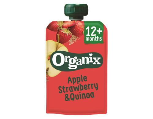 Hero Baby Organix Pouches Apfel Erdbeere Quinoa 100g