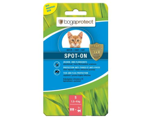 bogaprotect Spot-On Anti-Parasit Katze S 3 x 0.7 ml