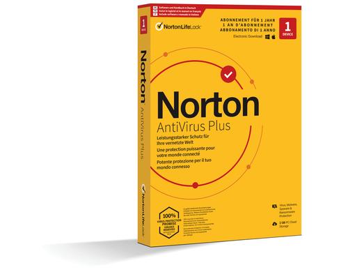 Norton AntiVirus Plus Non-Subscription Box, Vollversion, 1 PC, 1J, ML
