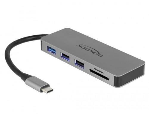 Delock Dockingstation USB3.1-C, 4K, PD 2.0 HDMI, Hub, SD, LED Beleuchtung