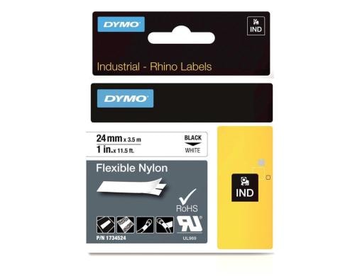 Dymo Flexibles Nylonband 24mm schwarz/wei (1734524)