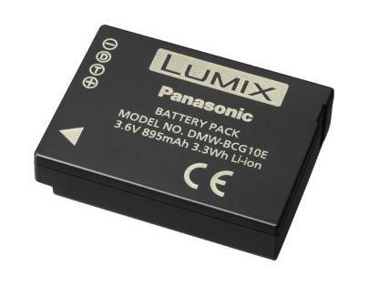 Panasonic Lithium-Ionen-Akku DMW-BCG10E 895 mAh / 3,6 Volt, DMC-TZ36/TZ31/TZ25/TZ20