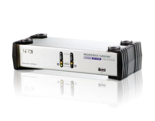 Aten CS1742: Dual-View KVM Switch, 2 Port USB, 2xVGA fr Dual-View Monitore