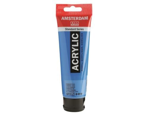 Amsterdam Acrylfarbe Standard 572 120 ml, Farbe: Primrzyan, Halbtransparent