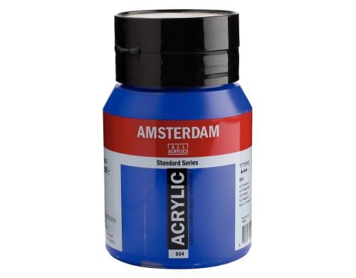 Amsterdam Acrylfarbe Standard 504 500 ml, Farbe: Ultramarin, Transparent