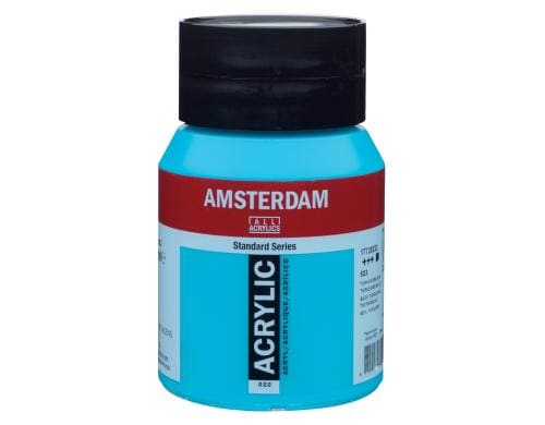 Amsterdam Acrylfarbe Standard 522 500 ml, Farbe: Trkisblau, Deckend