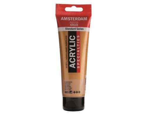 Amsterdam Acrylfarbe Specialties 803 120 ml, Farbe: Goldfarbe, Halbdeckend
