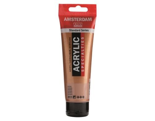 Amsterdam Acrylfarbe Specialties 811 120 ml, Farbe: Bronze, Halbdeckend