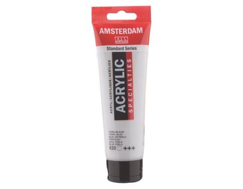 Amsterdam Acrylfarbe Specialties 820 120 ml, Farbe: Perlblau, Transparent