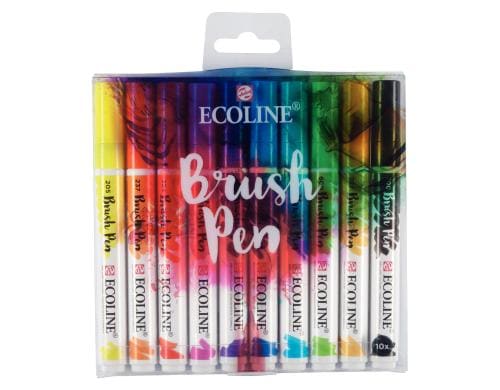 Talens Brush Pen Ecoline Set 10 Brush Pens