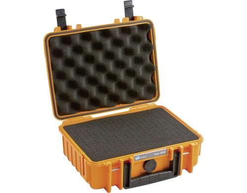 B&W Outdoor-Koffer Typ 1000 - SI orange Innenmasse: 250x175x95mm
