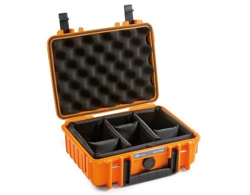 B&W Outdoor-Koffer Typ 1000 - RPD orange Innenmasse: 250x175x95mm