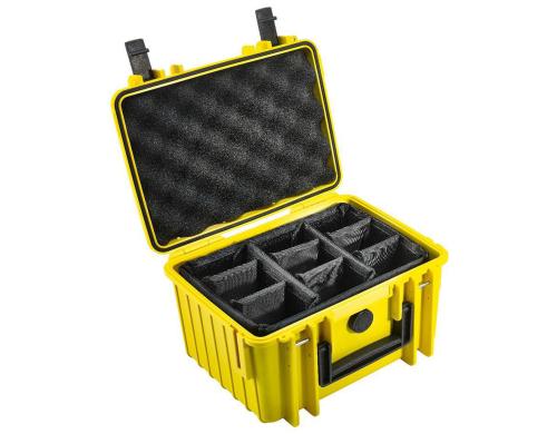B&W Outdoor-Koffer Typ 2000 - RPD gelb Innenmasse: 250x175x155mm