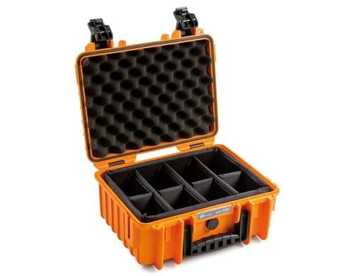 B&W Outdoor-Koffer Typ 3000 - RPD orange Innenmasse: 330x235x150mm