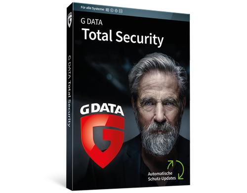 G DATA Total Security Win, Box, Vollversion, 1 User/PC, D/F/I